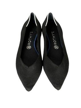 ROTHY'S The Point in Solid Black Ballet Flat Shoes
Sustainable Knit Flats  9.5